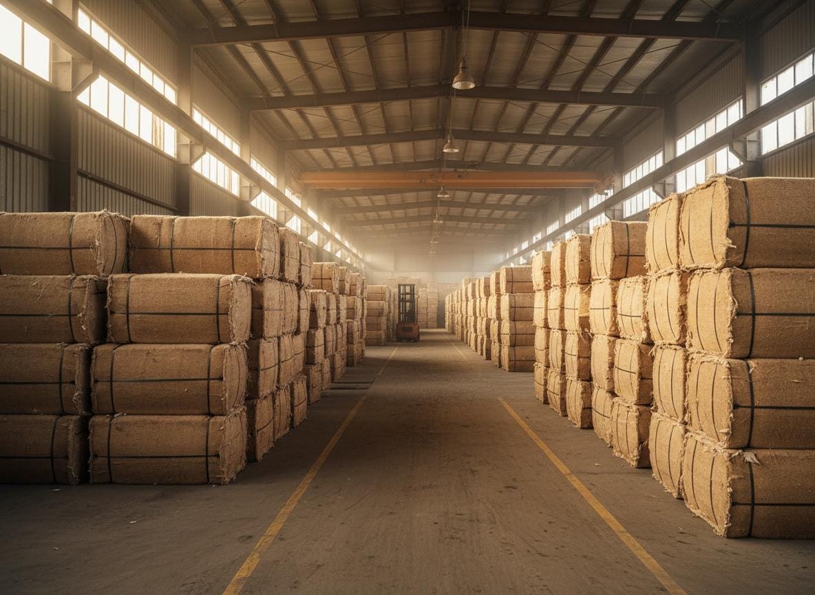 Cotton bales warehouse
